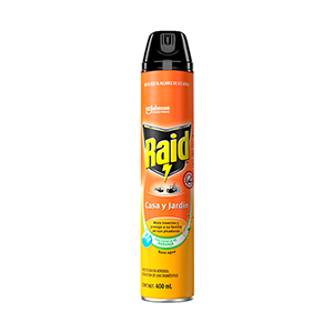 Insecticida casa y jardín aroma naranja Raid 400ml