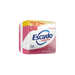 Jabón de barra rosa Escudo 110g 3-pack