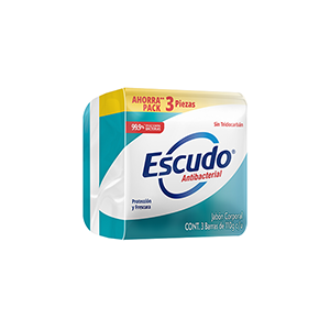 Jabón de barra verde Escudo 110g 3-pack