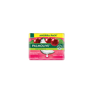 Jabón de tocador naturals coco y cereza Palmolive 120g 4-pack