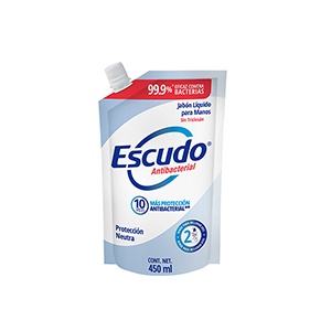 Jabón líquido para manos neutro doypack Escudo 450ml