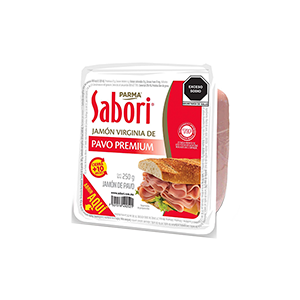 Jamón virginia de pavo Sabori 250g