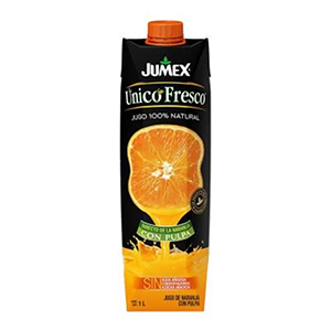 Jugo de naranja con pulpa único fresco Jumex 960ml