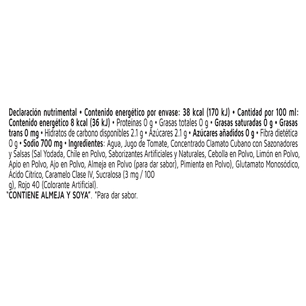 Jugo de tomate estilo cubano Clamato 473ml - 2
