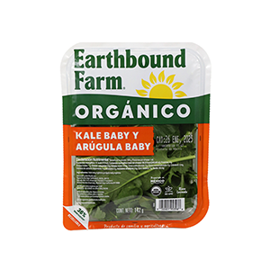 Mix de kale baby y arúgula baby Earthbound Farm 142g