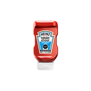 Salsa de tomate catsup sin azúcar añadida Heinz 369g