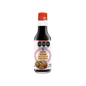 Salsa de soya teriyaki para marinar Kikkoman 296ml