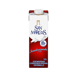 Leche semidescremada San Marcos 1L