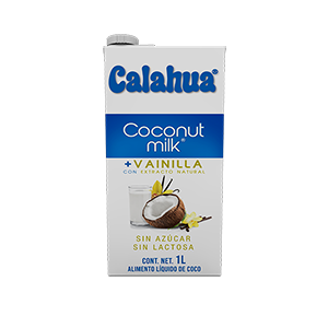Leche de coco con vainilla Calahua 1L