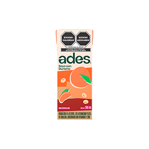 Leche de soya sabor durazno Ades 200ml