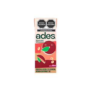 Leche de soya sabor manzana Ades 200ml