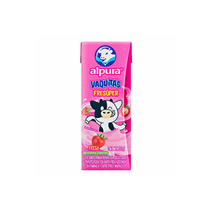 Leche deslactosada fresa Alpura Vaquitas 200ml