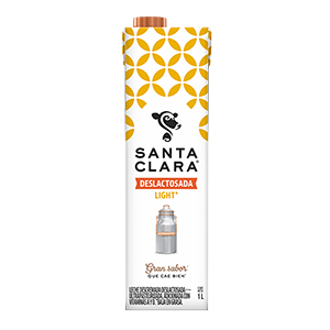 Leche deslactosada light Santa Clara 1L