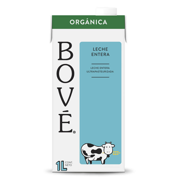 Leche entera orgánica Bove 1L