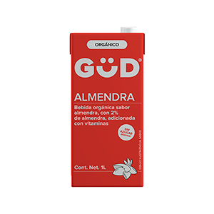 Leche orgánica de almendra sin azúcar Güd 1L