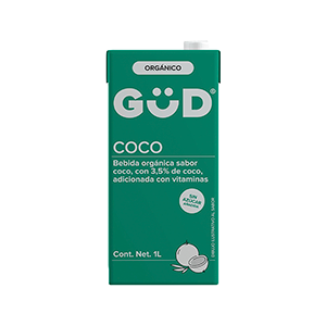 Leche orgánica de coco sin azúcar Güd 1L