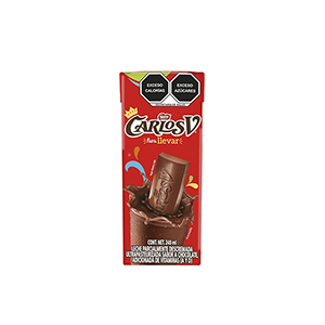 Leche sabor chocolate Carlos V 240ml