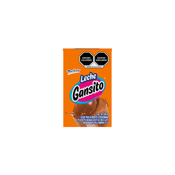 Leche saborizada chocolate gansito Marinela 236ml