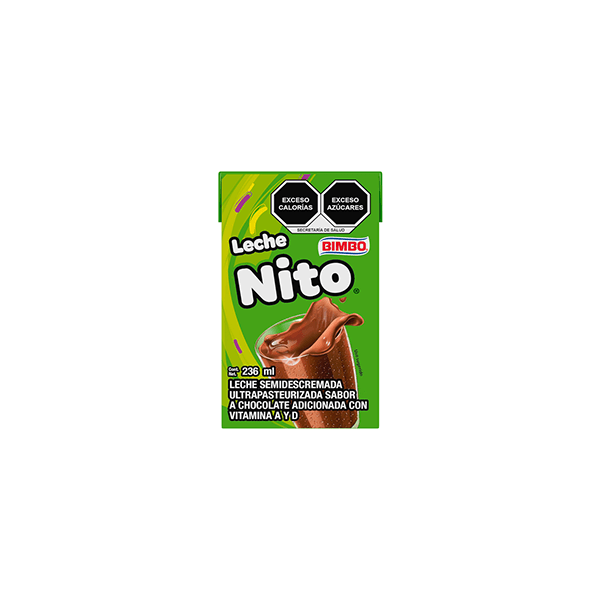 Leche saborizada chocolate nito Bimbo 236ml