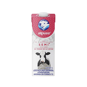 Leche semi Alpura 1L