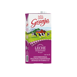 Leche deslactosada semidescremada Granja 1L