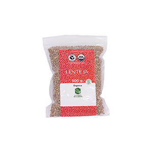 Lenteja orgánica El Huerto de Carmen 500g