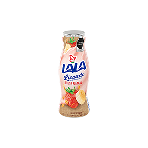 Licuado de yoghurt fresa plátano y cereal LALA 220g
