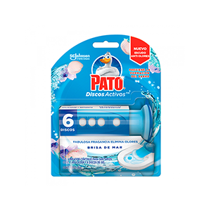 Limpiador en pastilla para sanitario brisa de mar Pato 6pz