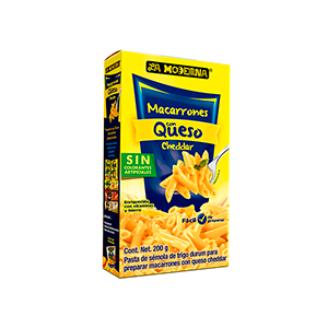 Macarrones con queso La Moderna 200g