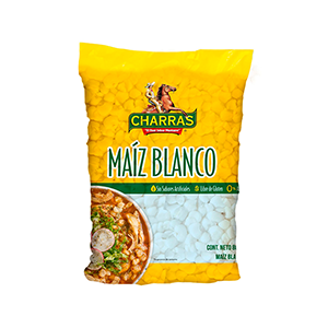 Maíz pozolero blanco Charras 800g