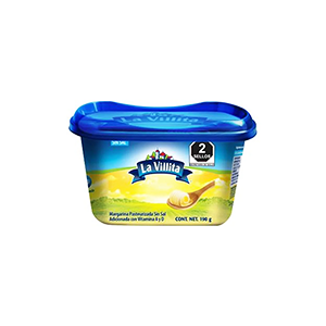 Margarina untable sin sal La Villita 190g