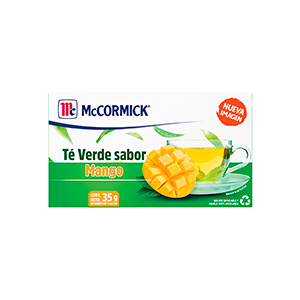 Té verde sabor mango McCormick 25pz
