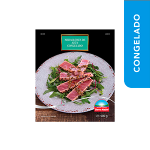 Medallones de atún aleta amarilla congelado Sierra Madre 500g