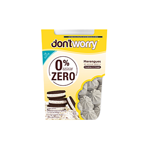 Merengues sin azúcar sabor Cookies & Cream Don't Worry 51g
