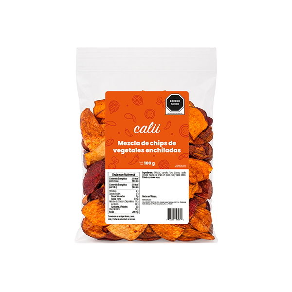 Mezcla de chips de vegetales enchiladas Calii 100g - 2