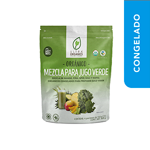 Mezcla de jugo verde congelado orgánico Ultraorganics 600g
