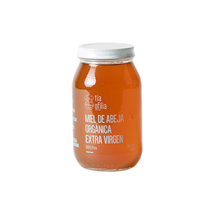 Miel de abeja orgánica extra virgen Tía Ofilia 630g