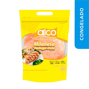 Milanesa de pollo congelada ALCO 750g