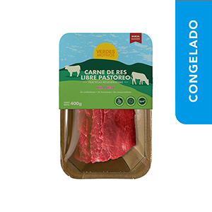 Milanesa de res congelada orgánica Verdes Motivos 400g