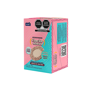 Mini obleas sabor amaranto sin azúcar Chocko Obleas 18g (7-pack)