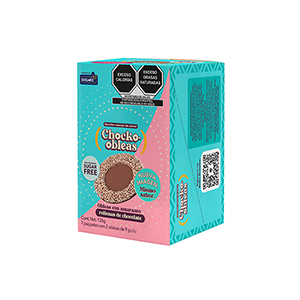 Mini obleas sabor chocolate sin azúcar Chocko Obleas 18g (7-pack)
