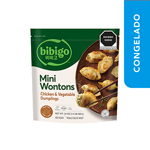 Mini wontons pollo y vegetales Bibigo 680g