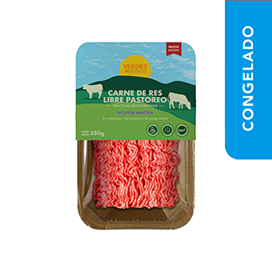 Molida magra de res congelada orgánica Verdes Motivos 350g