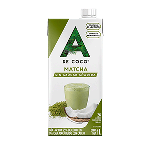 Néctar de coco con matcha A de Coco 1L