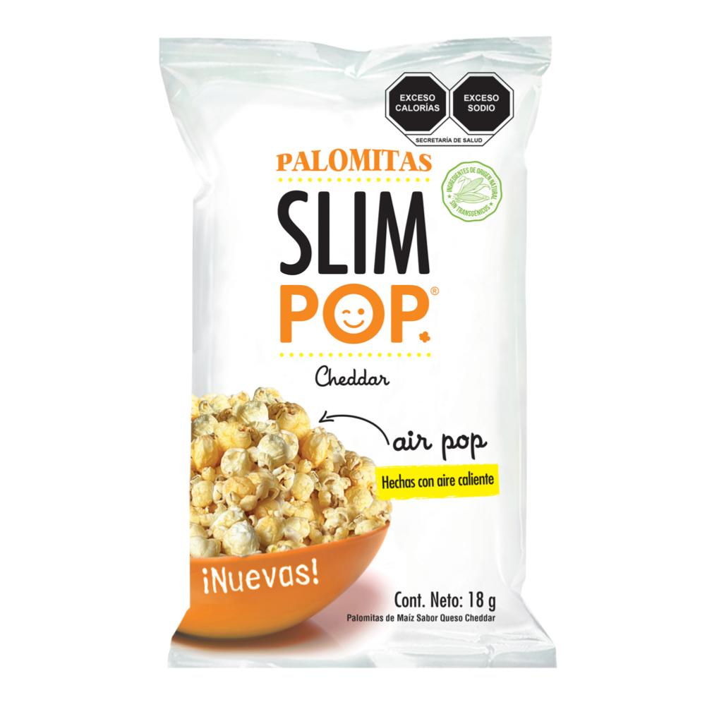 Palomitas cheddar Slim Pop 18g