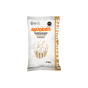 Palomitas classic white 4Buddies 125g