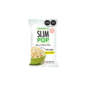 Palomitas con limón y sal de mar Slim Pop 18g