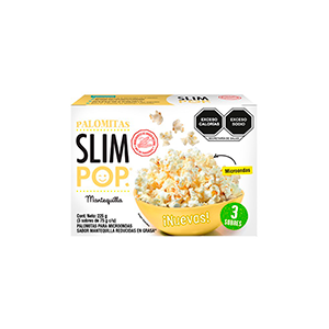 Palomitas mantequilla microondas Slim Pop 225g (3-pack)