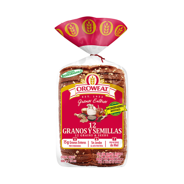 Pan de barra 12 granos Oroweat 680g