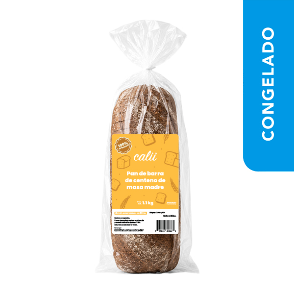 Pan de barra artesanal de centeno masa madre Calii 1.1kg - 2